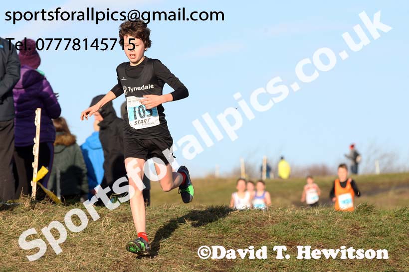 Boys under-13s North Eastern Cross Country, 2018 Northern Cross Country Champs., Wrekenton, Gateshead. Photo:  David T. Hewitson/Sports for All Pics